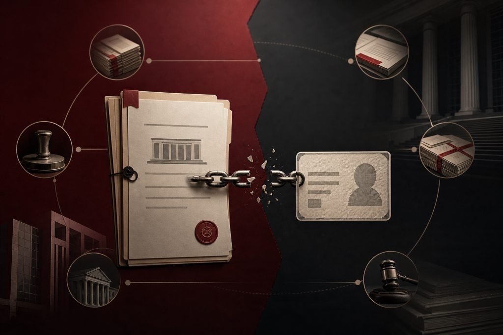 身份信息被冒用于公司股东登记后通过证据链寻求法律救济的示意图
